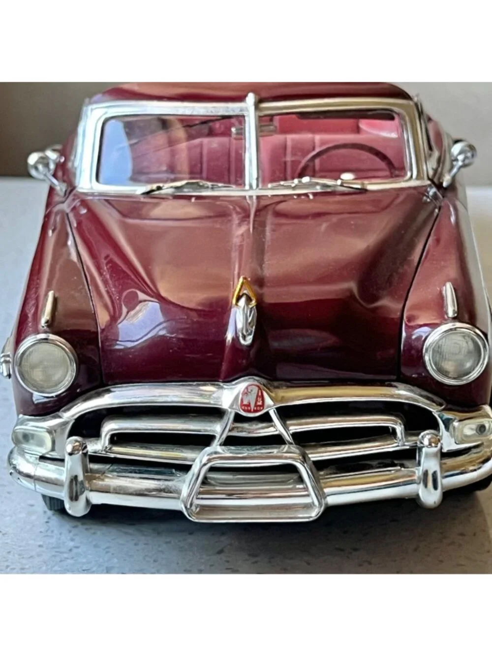 Highway 61 DCP 1952 Hudson Hornet Convertible Die-Cast Model Maroon Black 1:18